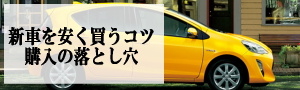 新車を安く買うコツ、購入の落とし穴